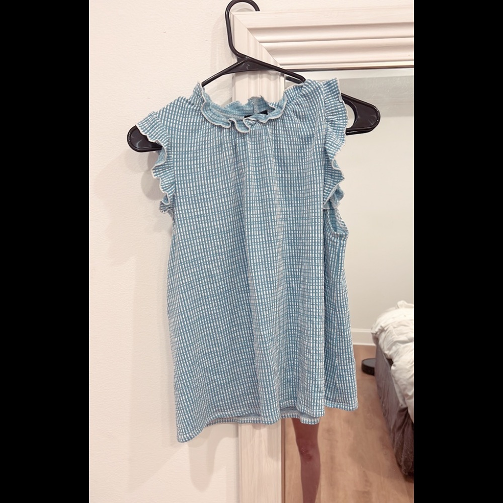 Ruffled sleeve top